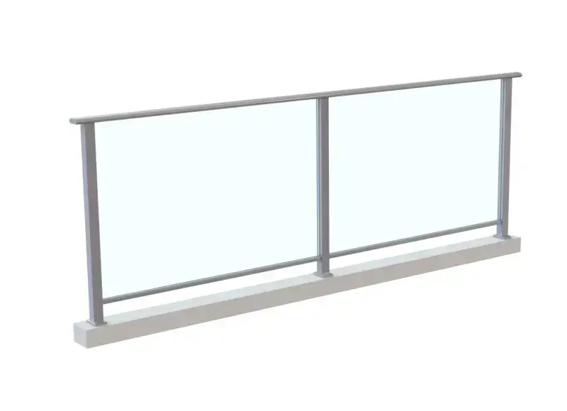 Glass with Aluminium Framing